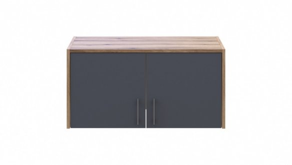 Антресоль Дорос Ронді графіт 2 дверна 82 см 2