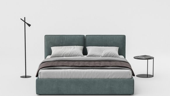 Ліжко м'яке двоспальне Woodsoft Alba 2 / Альба 2 5