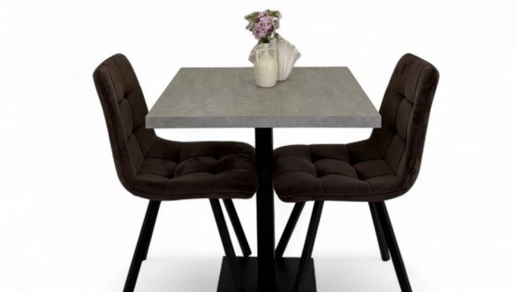 Стол в стиле Лофт Pocker / Покер MebliRoMax 80 см ЛДСП 36 мм 2