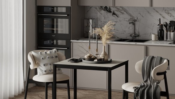 Обеденный стол Brevity Loft mini Ателье светлый/Чёрный металл