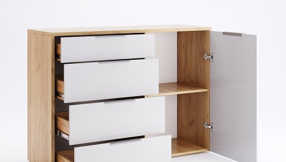 Комод 1дв 4шх Асти 0