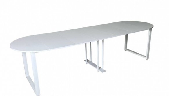 Стіл розкладний трансформер MebliRoMax Long Round / Лонг Раунд 90-350 см 5