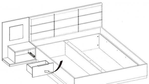Тумба прикроватная левая 68 LIVORNO 0