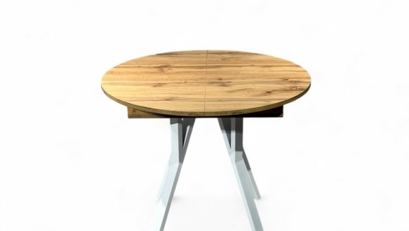 Стіл круглий розкладний Lite Slide / Лайт слайд MebliRoMax D1100 ЛДСП 18 мм 6