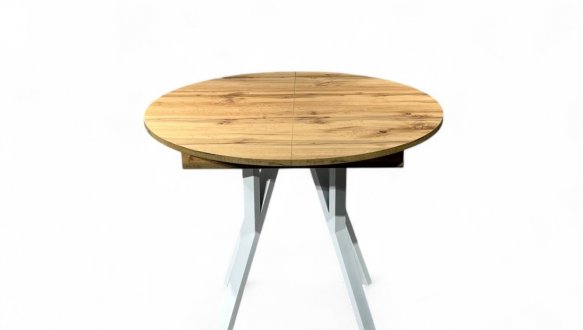 Стіл круглий розкладний Lite Slide / Лайт слайд MebliRoMax D800 ЛДСП 18 мм 6