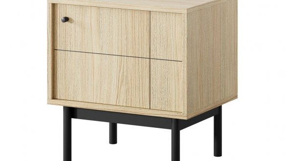 Тумба приліжкова дуб лінеа Japandi S54 3