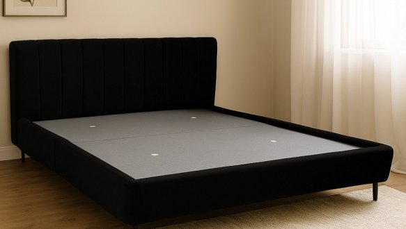 Кровать мягкая Городок меблі Сиена с подьемным механизмом и нишей для белья 0