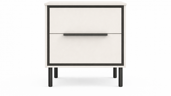 Тумба приліжкова KOM2S Хілс/Heels Кашемір/Чорний Гербор