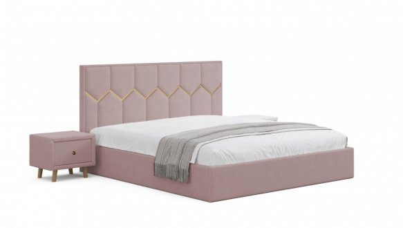 Кровать мягкая двуспальная Виорина деко Mirali / Мирали 17