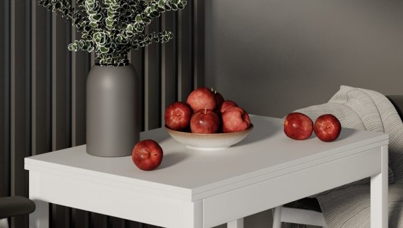 Стіл-трансформер Lunch Білий діамант/Білий 0