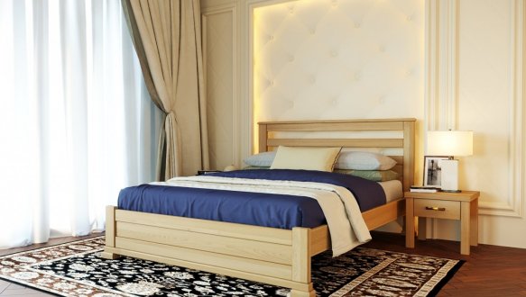 Кровать деревянная Лев Лорд массив Бук 3