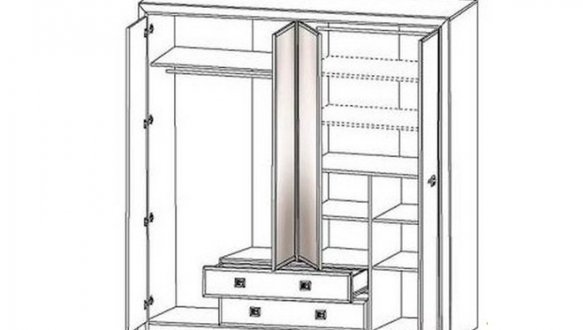 Шкаф SZF4D2S ВМК Украина Коен ІІ 4 дверный дуб корабельный 214 см 0