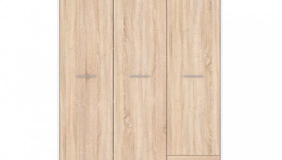 Шкаф SZF3D2S BRW Poland Nepo Plus 3 дверный дуб сонома 119 см