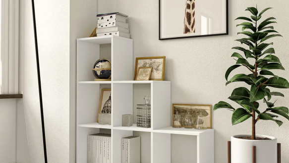 Стелаж білий на 6 комірок GT39