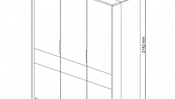 Шкаф VMV holding Аванти 3 дверный дуб крафт 185 см 2