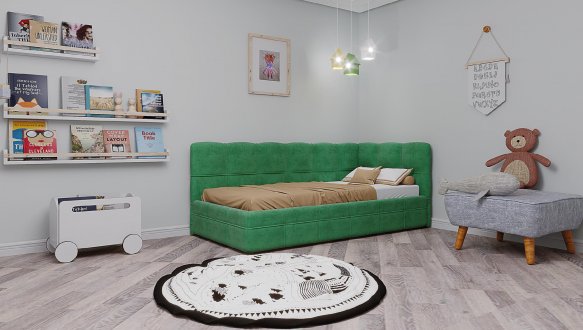 Ліжко м'яке Городок Сенді з підйомним механізмом