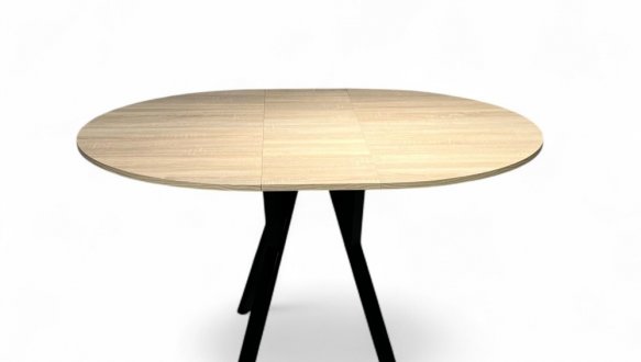 Стіл круглий розкладний Lite Slide / Лайт слайд MebliRoMax D1100 ЛДСП 18 мм 0