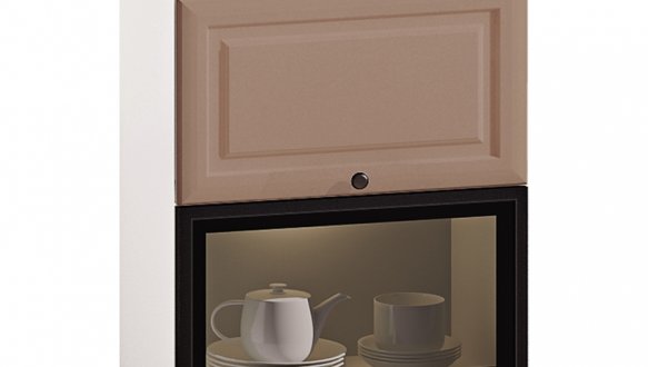 Тумба верхня В60.72.1Д1СК. Бар Сушка Комбі Атланта глянець