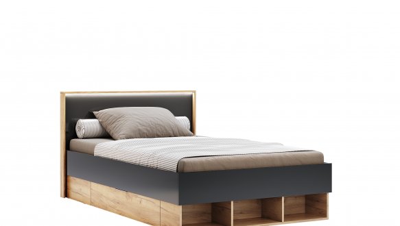 Ліжко 1.2х2.0 з шухлядами Луна Джуніор