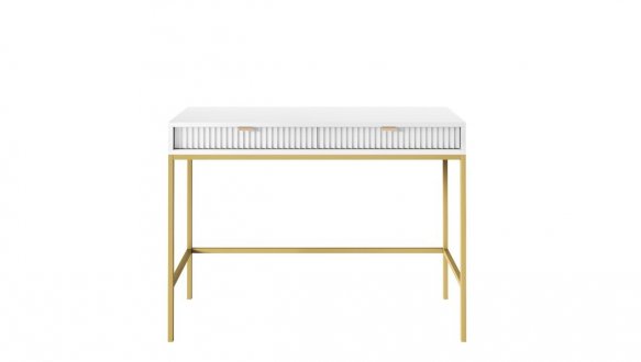 Стол туалетный Белый/Золотые ножки T104 Nova 2