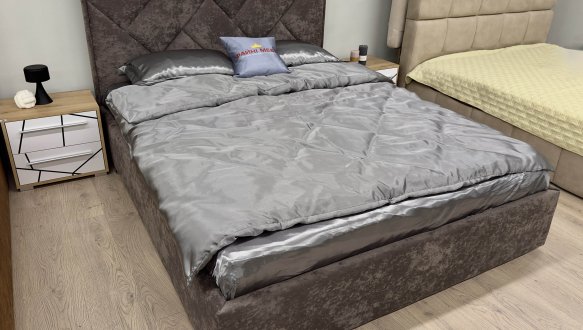 Ліжко м'яке Городок меблі Дебора з підйомним механізмом та нішею для білизни