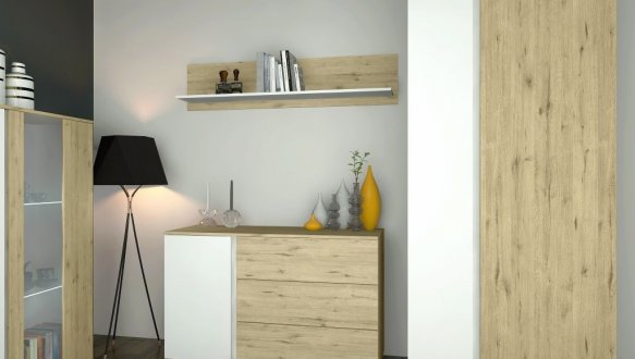 Шафа Сокме 2Д Герда 2 дверна дуб 90 см 2