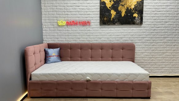 Ліжко Антік Сквер з підйомним механізмом + Матрац