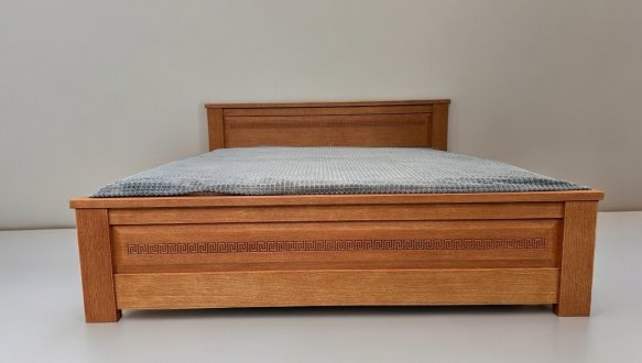 Кровать двуспальная деревянная ЧДК Элит NEW Щит Сосна 14