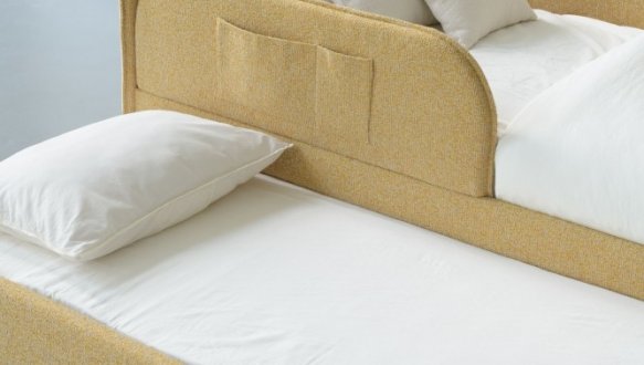 Кровать детская мягкая с дополнительным спальным местом и бортиком Wooodsoft Todi / Тоди 3