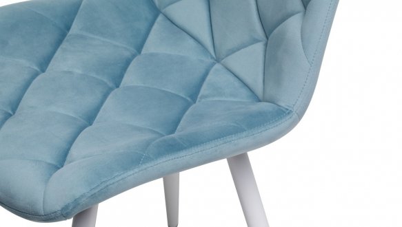 Стул M-45 голубой топаз + белый 8