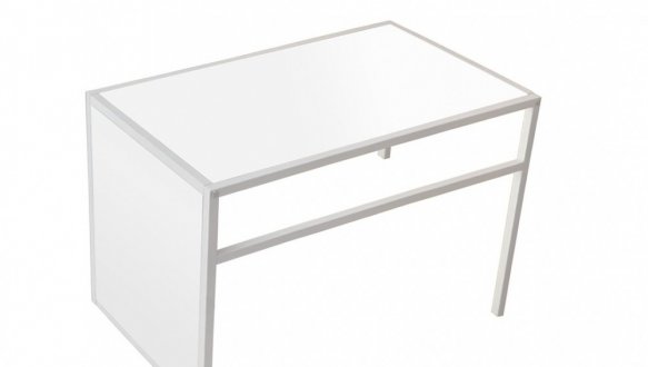 Придиванный стол-трансформер Fiji Double Белый бриллиант/Белый 3