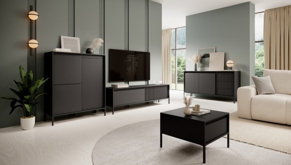 Тумба под ТВ Senso/Сенсо RTV153 Чёрный Perfect Home Ширина 153 см 5