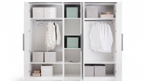 Шафа 5дв Міромарк Лука 5 дверна білий глянець 250 см 0