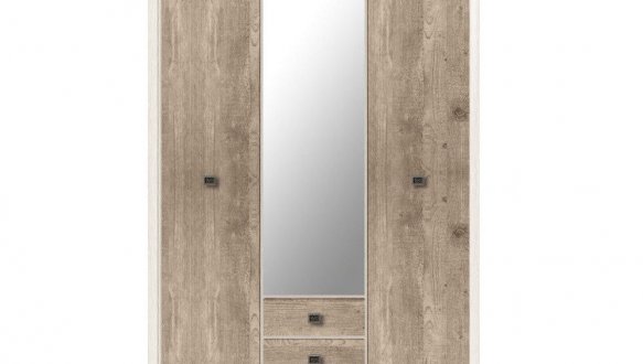 Шкаф SZF3D2S ВМК Украина Коен ІІ 3 дверный дуб корабельный 164 см