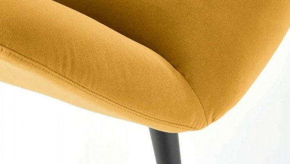 Крісло м'яке Halmar Tyrion / Тіріон Гірчичний / Чорні ніжки 10