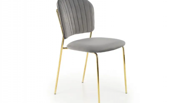 Стул K-499 серый/золотой