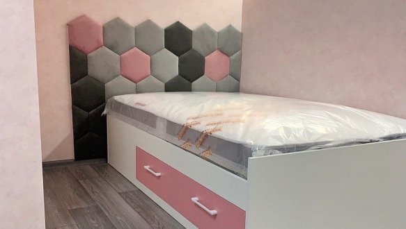 Кровать Холидей с мягкой панелью соты 2