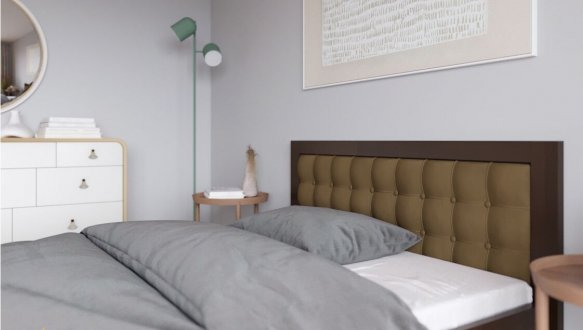 Ліжко двоспальне дерев'яне ArborDrev Регіна Люкс масив Сосна / Бук 0