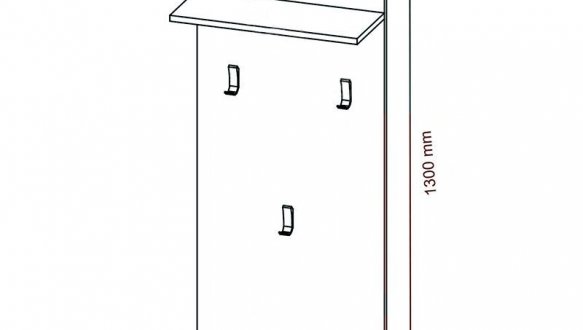 Передпокій Ruta/Рута Дуб крафт золотий / Біла платина VMV Holding 6