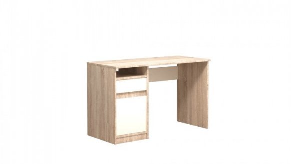 Компьютерный стол Jusk A/Юск А Интарсио Миндаль/Дуб Сонома 120 см 0