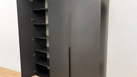 Шкаф Морели ST0027 3 дерный антрацит 180 см 4