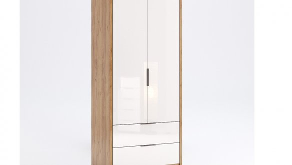 Шафа Міромарк 2дв 2шх без дзеркал Асті 2 дверна дуб 95 см