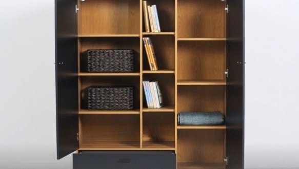 Шкаф BRW Poland REG2D1S Zenda 2 дверный дуб 117 см 3