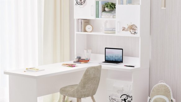 Стол угловой с надстройкой 9