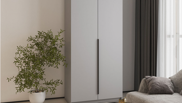 Шкаф Mebelstar Оскар двухдверный Серая мышка 100 см