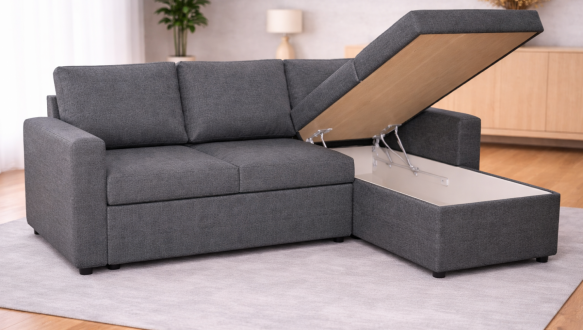 Кутовий диван розкладний дельфін Анжело Меблі Стиль 223 х 151 см 6