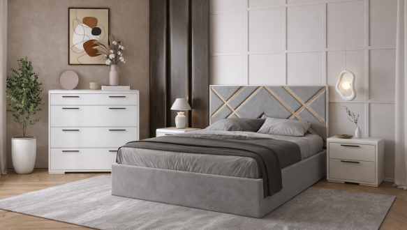 Спальня Nordon/Нордон DrevKO с комодом 4S и тумбами