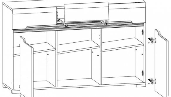 Комод KOM3D3S/8/15 Амелия 4