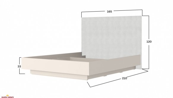 Кровать LOZ160 без вклада Монако Кашемир 4