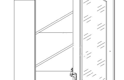 Вітрина-надставка кутова 1WN Соната 2